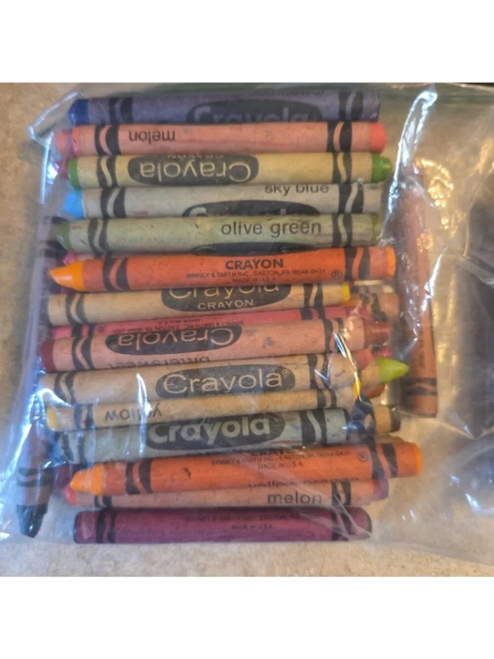 Vtg Crayola Crayons Loose Mixed Lot 80s 90s Melting Crafts Coloring 1.5#